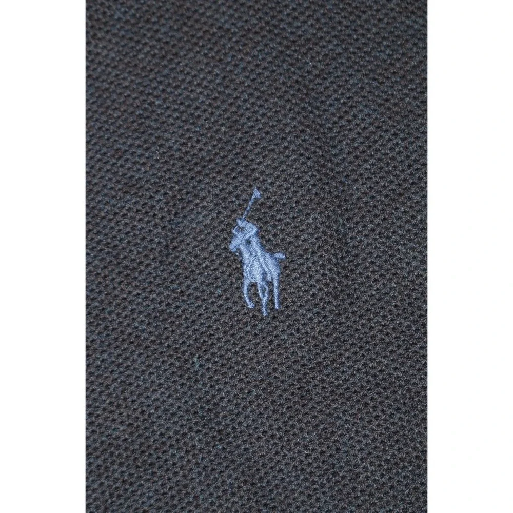 Polo Ralph Lauren Mens Waffle Knit Full Zip Sweater Navy Blue S Small Pony